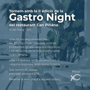 Gastro Night 16 Maig